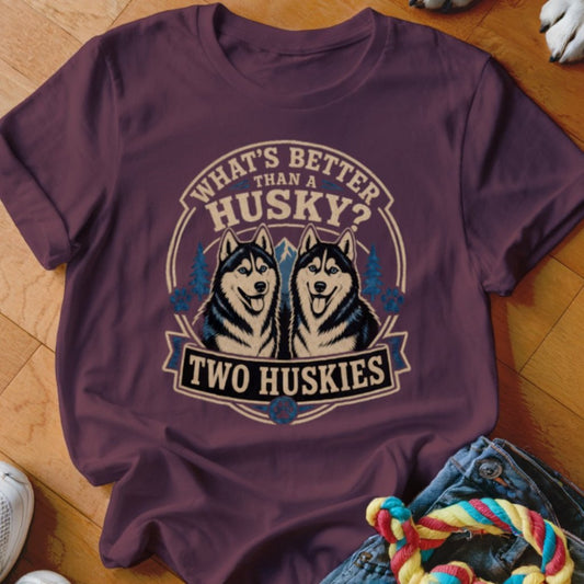 Two Huskies Shirt - The Pawsitive Initiative
