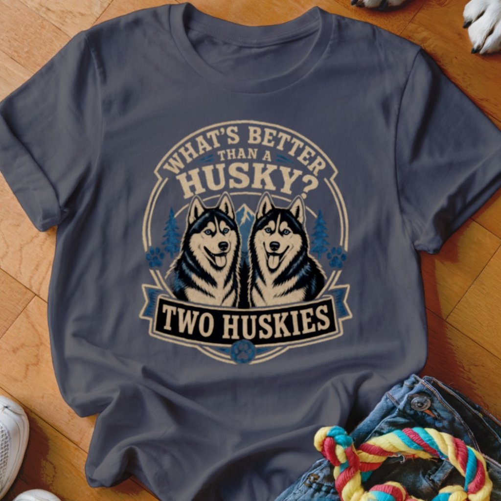 Two Huskies Shirt - The Pawsitive Initiative
