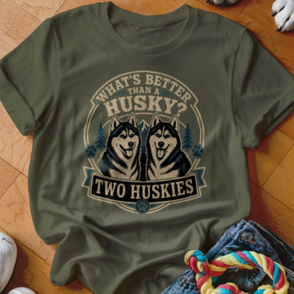 Two Huskies Shirt - The Pawsitive Initiative