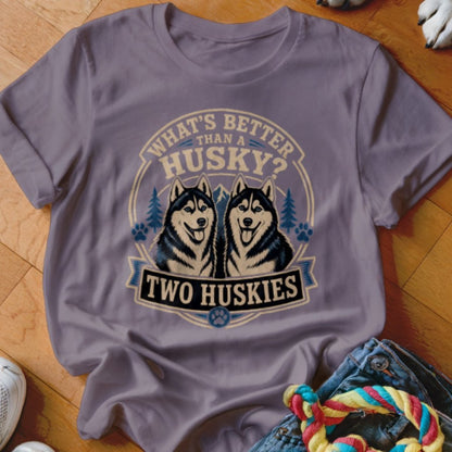 Two Huskies Shirt - The Pawsitive Initiative