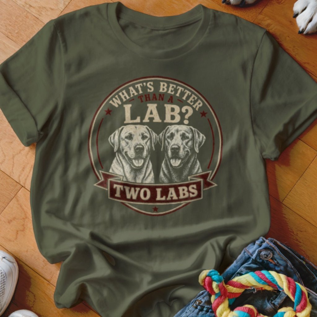 Two Labs Shirt - The Pawsitive Initiative
