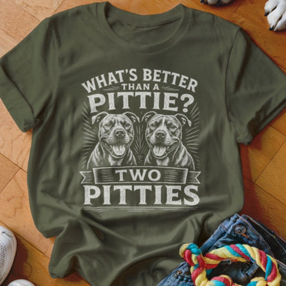 Two Pitties Shirt - The Pawsitive Initiative