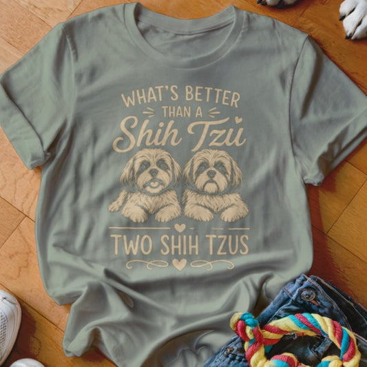 Two Shih Tzus Shirt - The Pawsitive Initiative