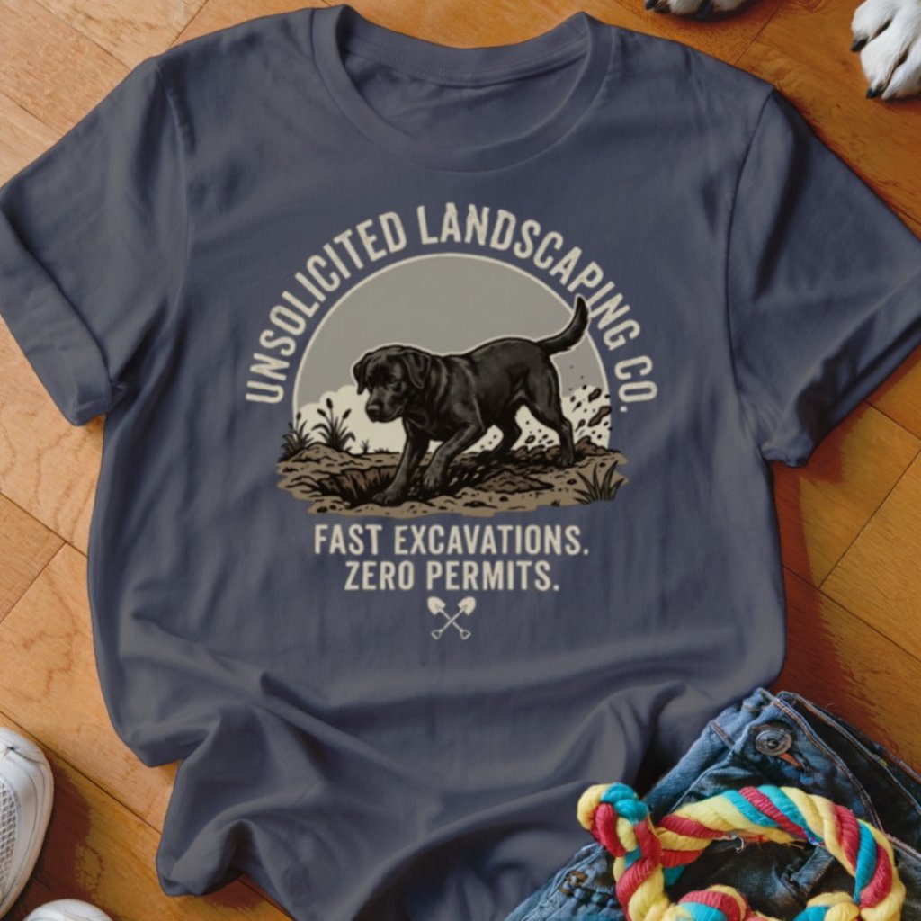 Unsolicited Landscaping Black Lab Shirt - The Pawsitive Initiative