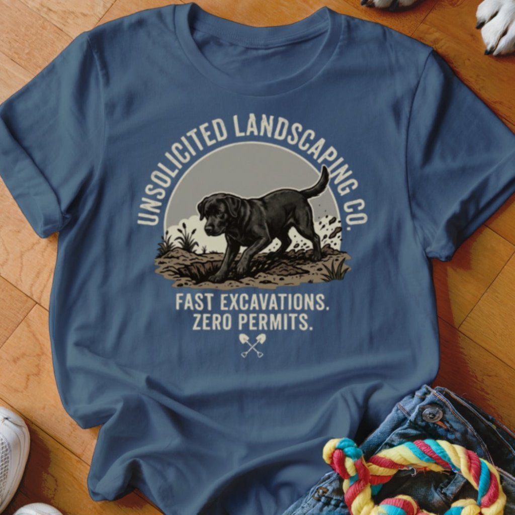 Unsolicited Landscaping Black Lab Shirt - The Pawsitive Initiative