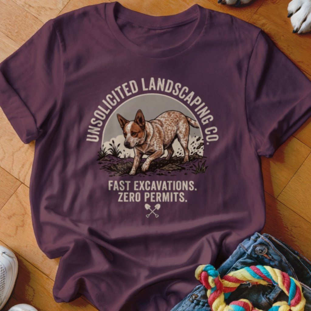 Unsolicited Landscaping Co Cattle Dog Shirt - The Pawsitive Initiative