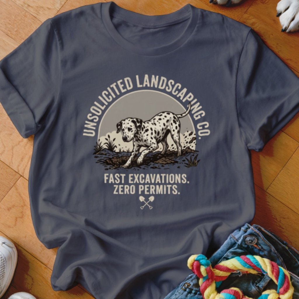 Unsolicited Landscaping Co Dalmatian Shirt - The Pawsitive Initiative