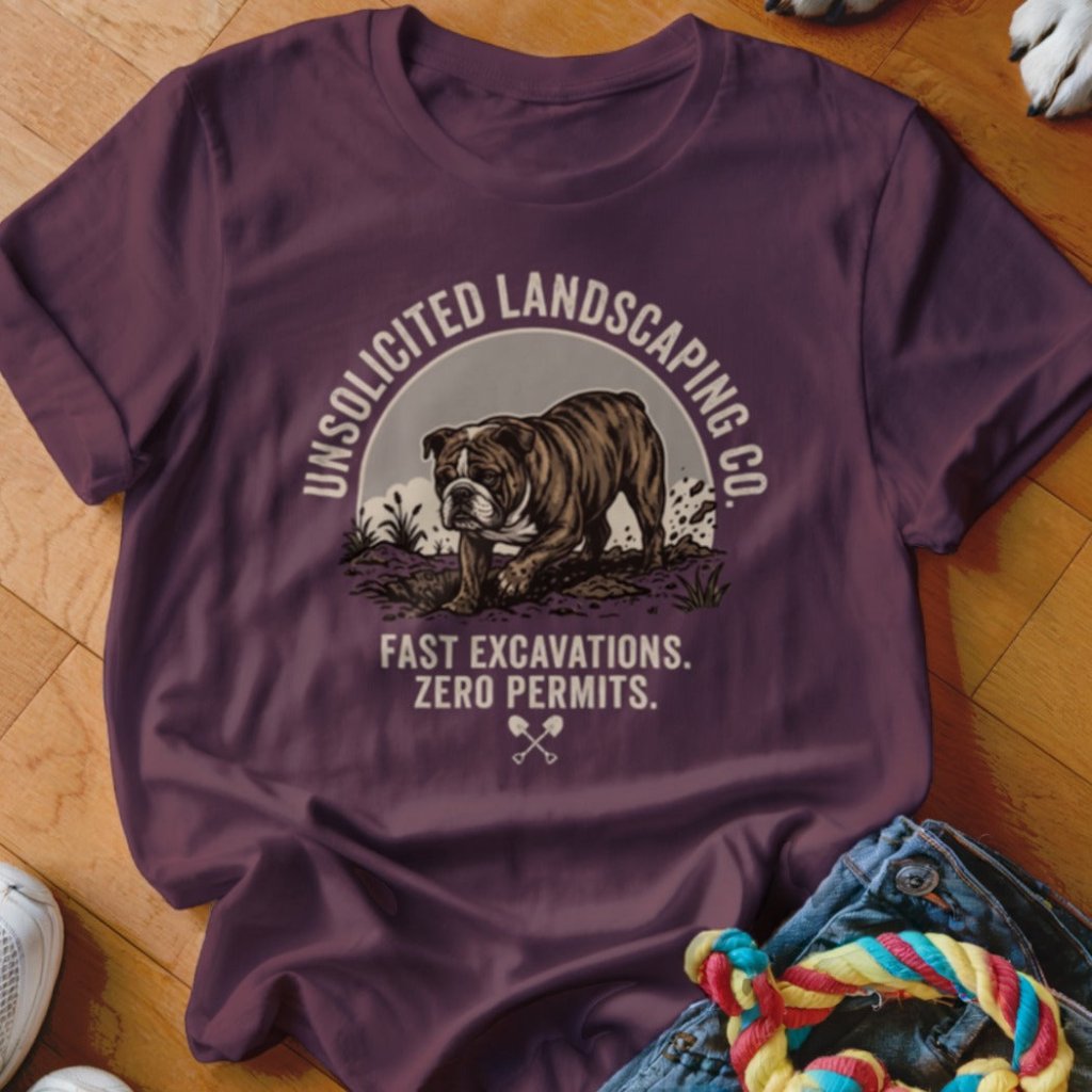 Unsolicited Landscaping Co English Bulldog Shirt - The Pawsitive Initiative