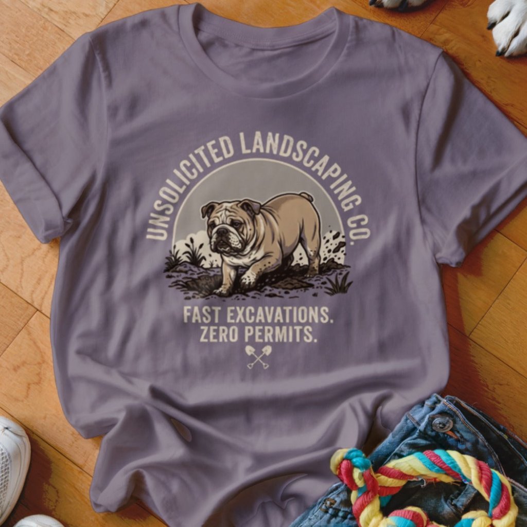 Unsolicited Landscaping Co English Bulldog Shirt - The Pawsitive Initiative