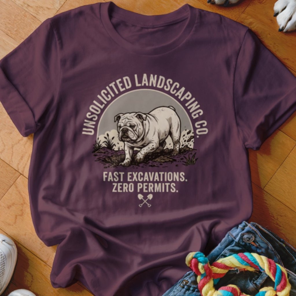 Unsolicited Landscaping Co English Bulldog Shirt - The Pawsitive Initiative