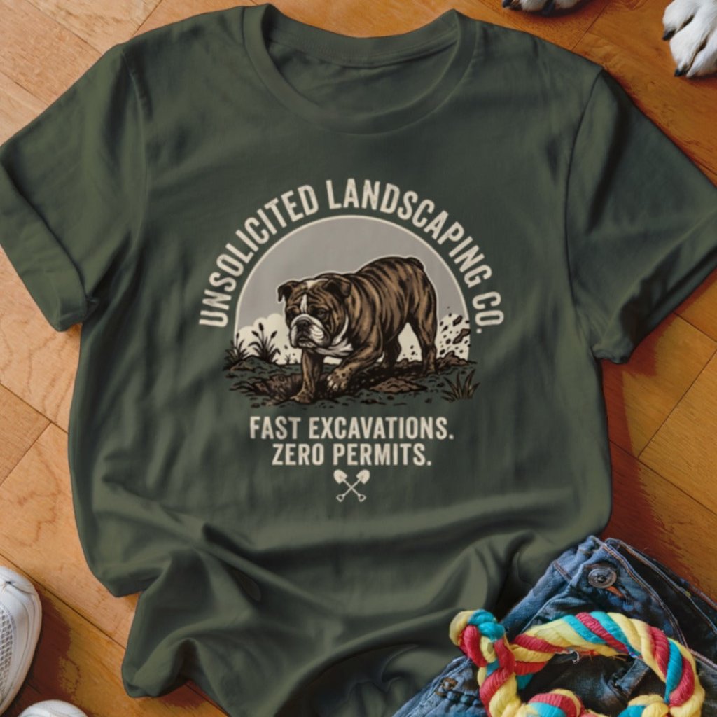 Unsolicited Landscaping Co English Bulldog Shirt - The Pawsitive Initiative