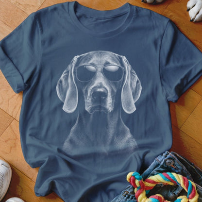 Weimaraner in Aviators Shirt - The Pawsitive Initiative