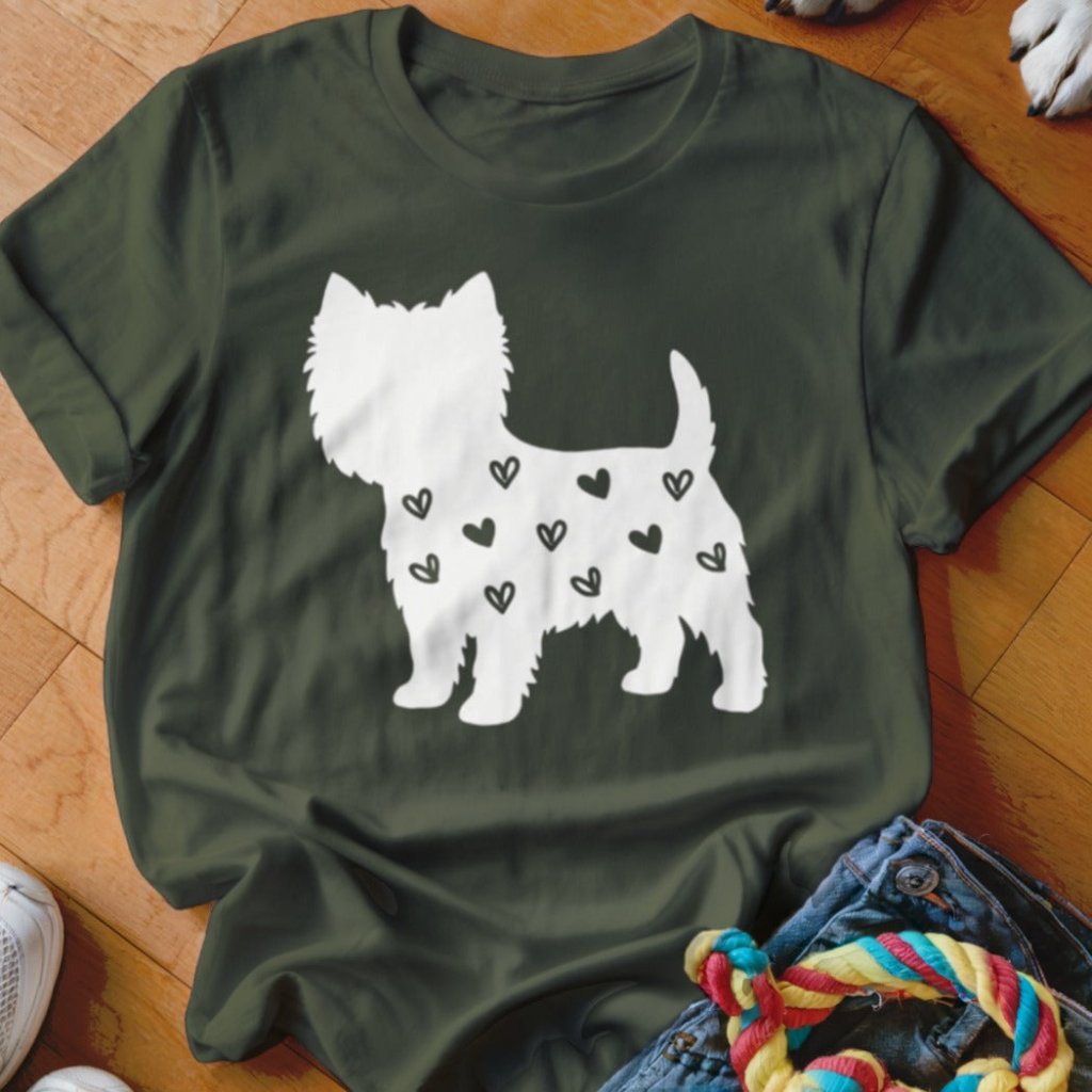 Westie Hearts Shirt - The Pawsitive Initiative