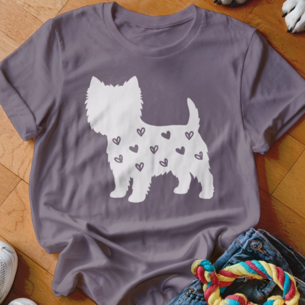 Westie Hearts Shirt - The Pawsitive Initiative