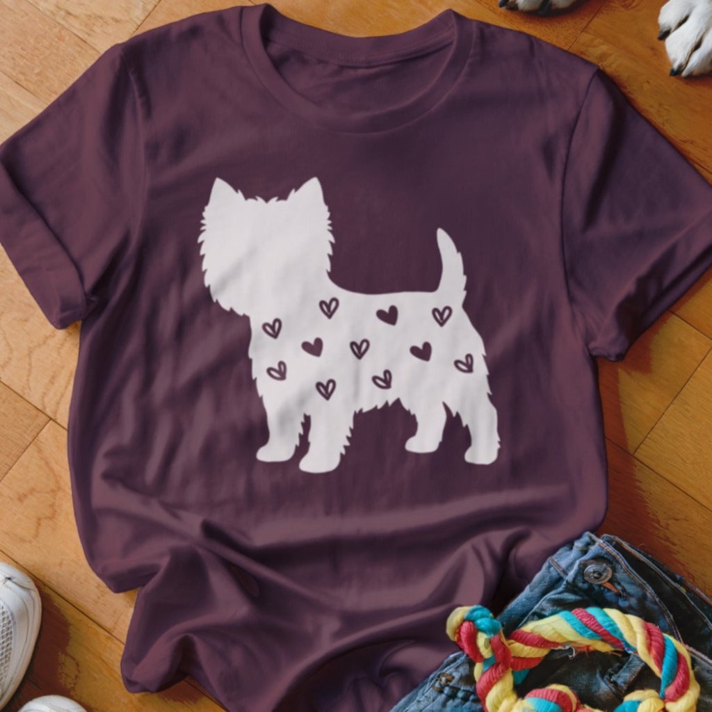Westie Hearts Shirt - The Pawsitive Initiative