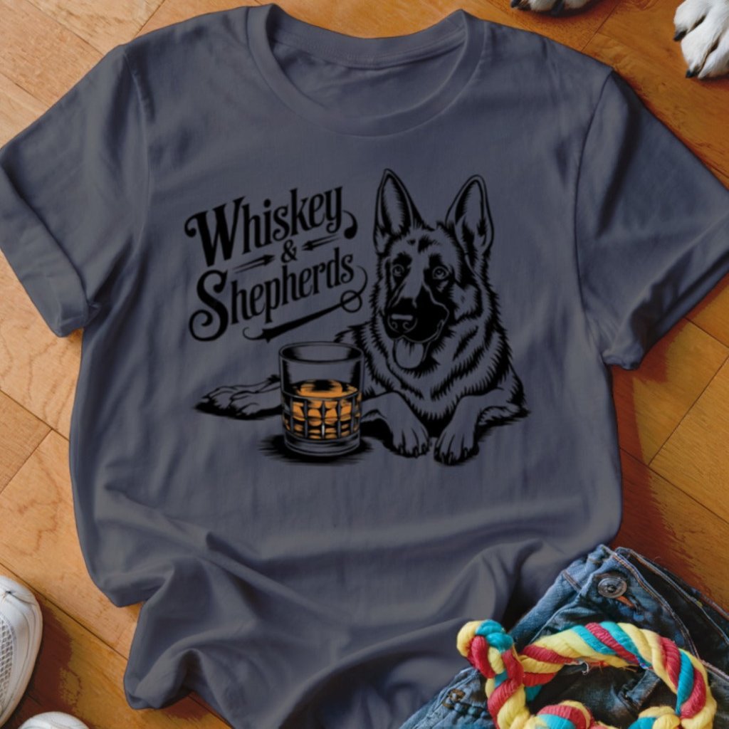 Whiskey and Shepherds Shirt - The Pawsitive Initiative