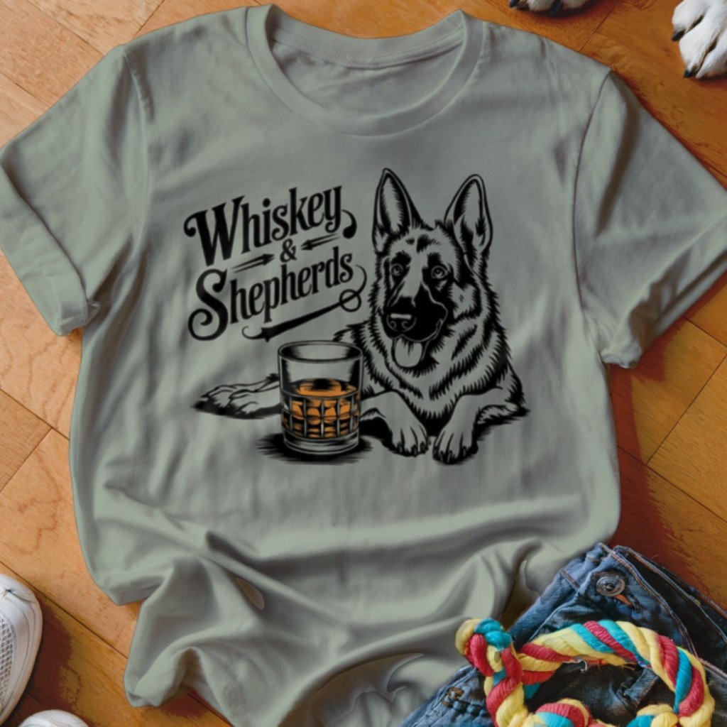 Whiskey and Shepherds Shirt - The Pawsitive Initiative