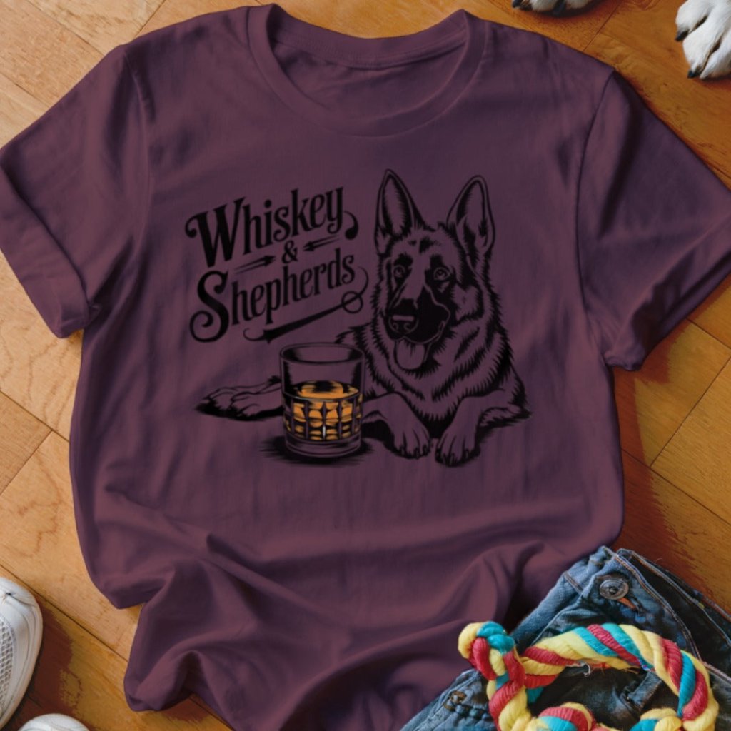 Whiskey and Shepherds Shirt - The Pawsitive Initiative