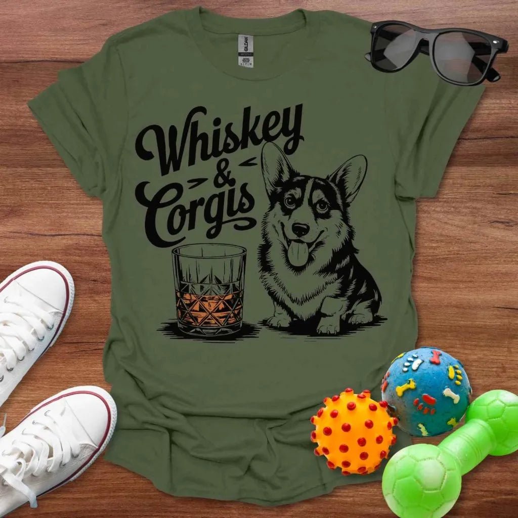 Whiskey & Corgis Shirt - The Pawsitive Initiative