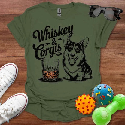 Whiskey & Corgis Shirt - The Pawsitive Initiative