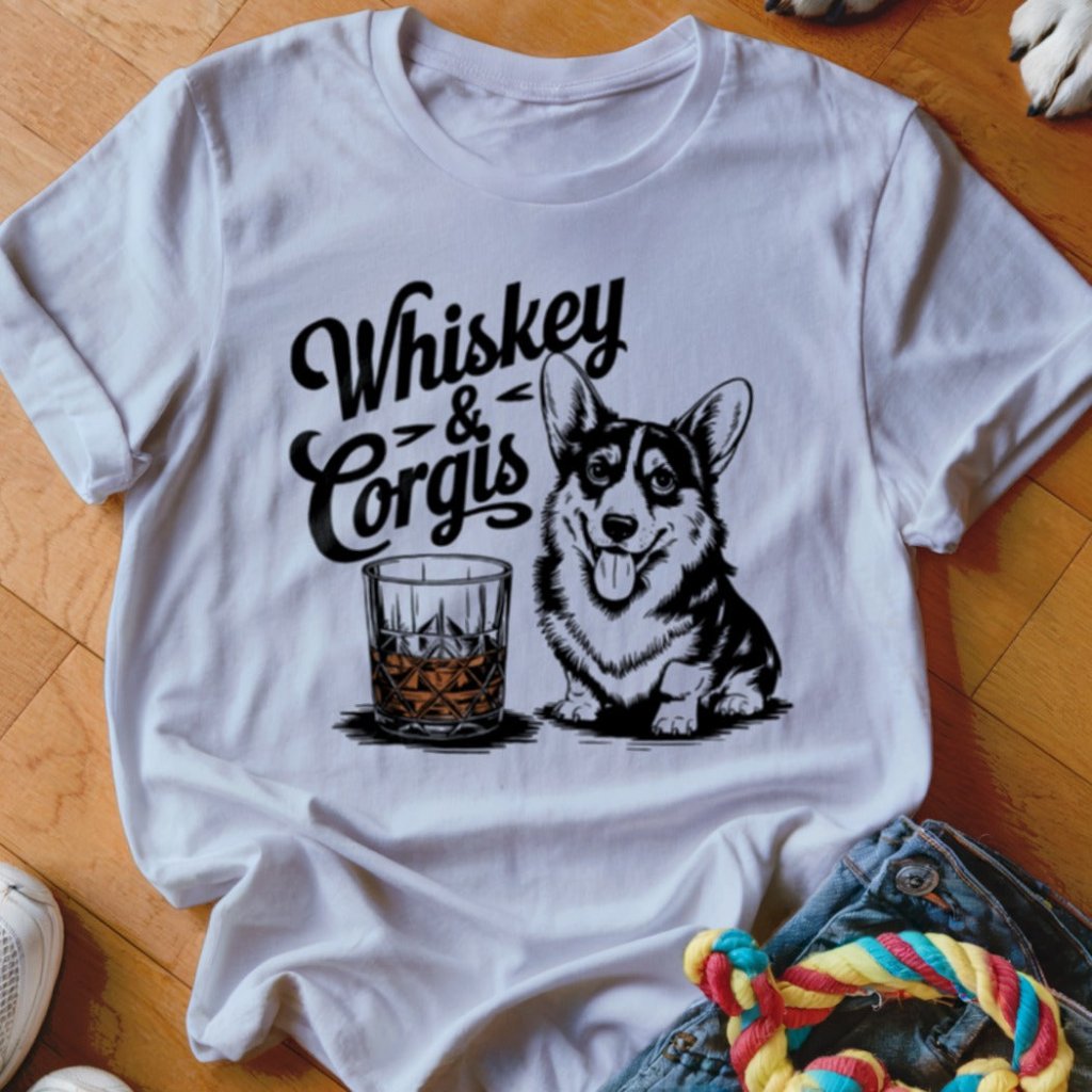 Whiskey & Corgis Shirt - The Pawsitive Initiative