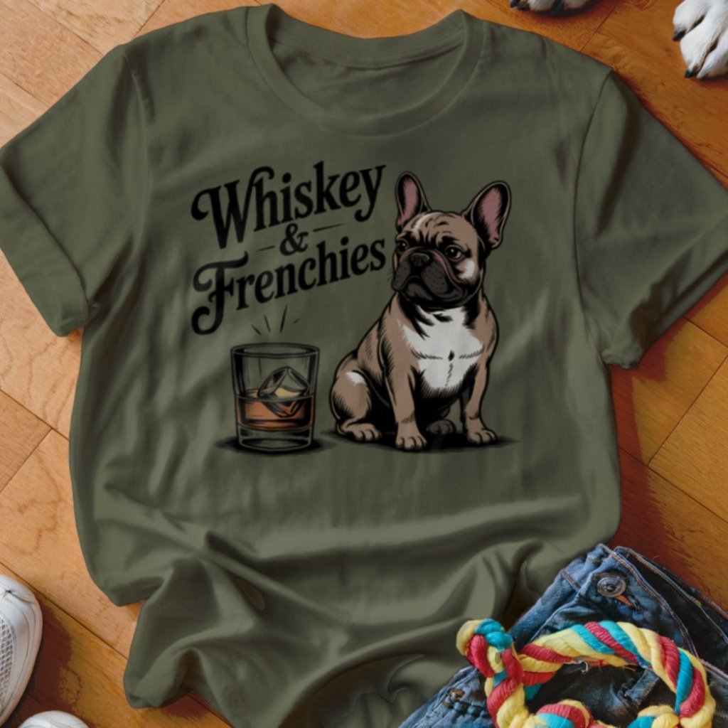 Whiskey & Frenchies Shirt - The Pawsitive Initiative