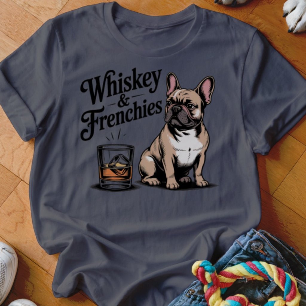 Whiskey & Frenchies Shirt - The Pawsitive Initiative