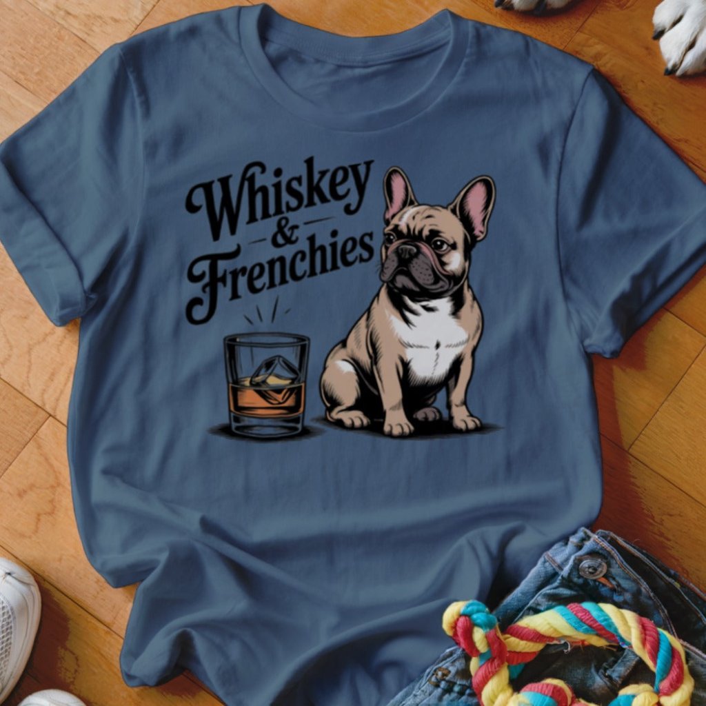 Whiskey & Frenchies Shirt - The Pawsitive Initiative