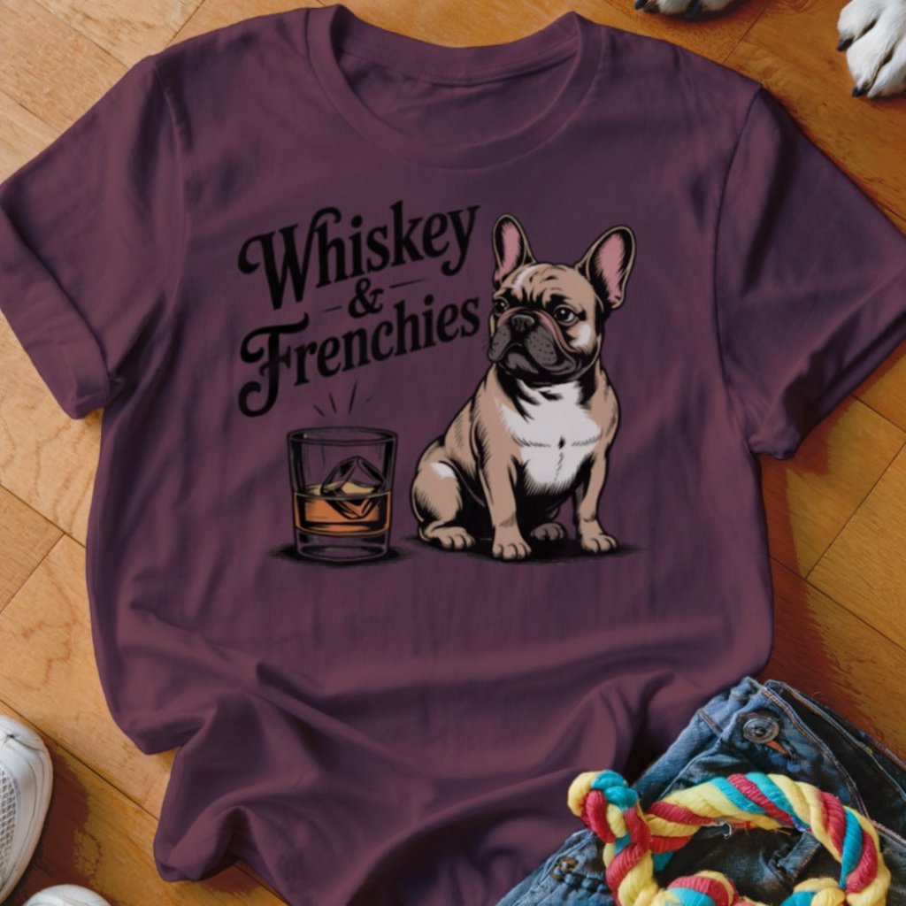 Whiskey & Frenchies Shirt - The Pawsitive Initiative