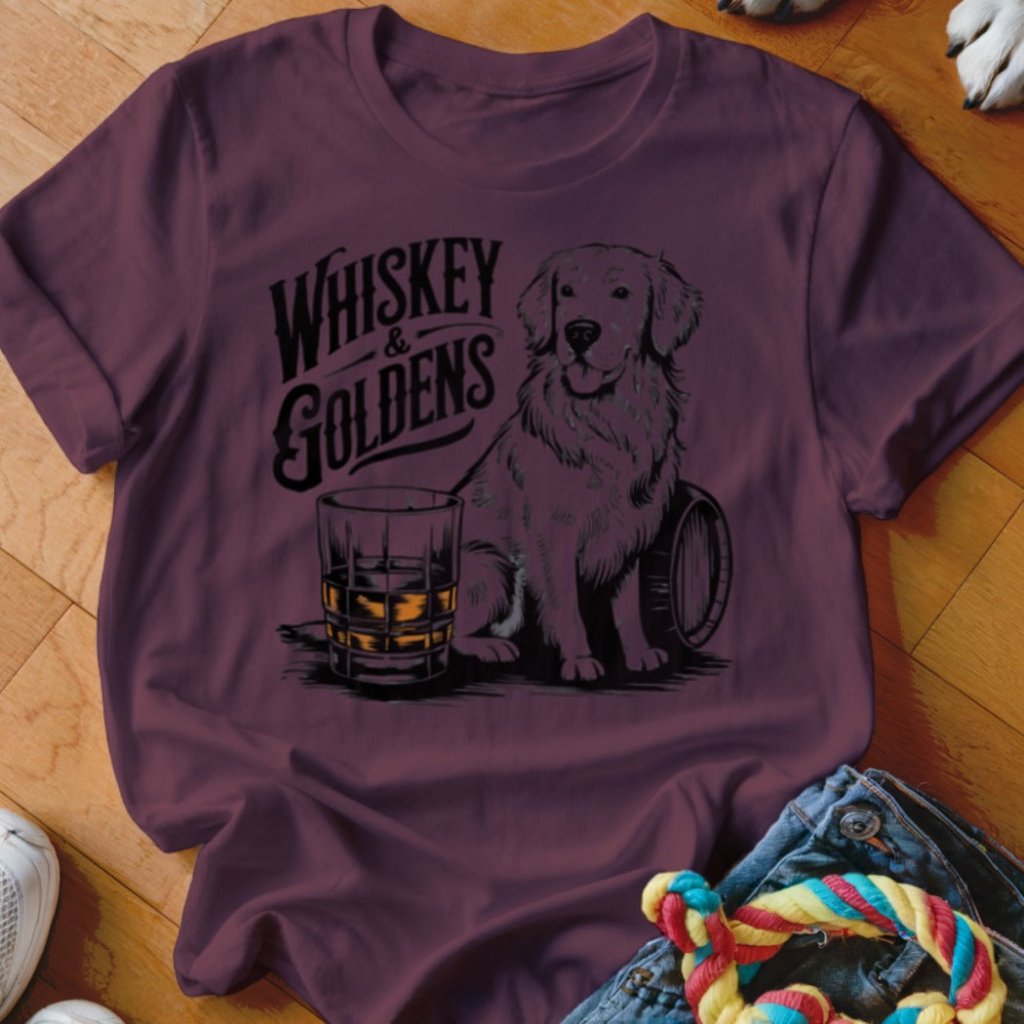Whiskey & Goldens Shirt - The Pawsitive Initiative
