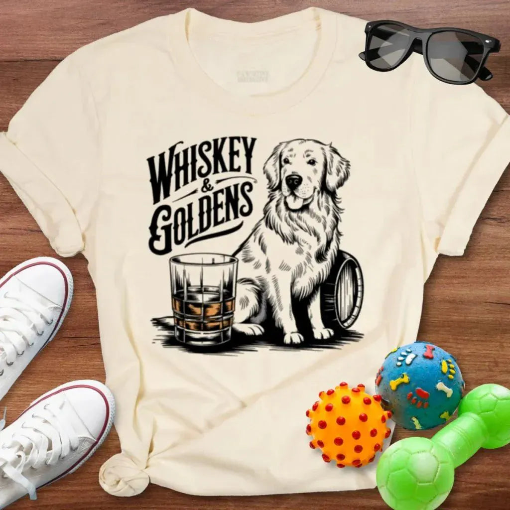 Whiskey & Goldens Shirt - The Pawsitive Initiative