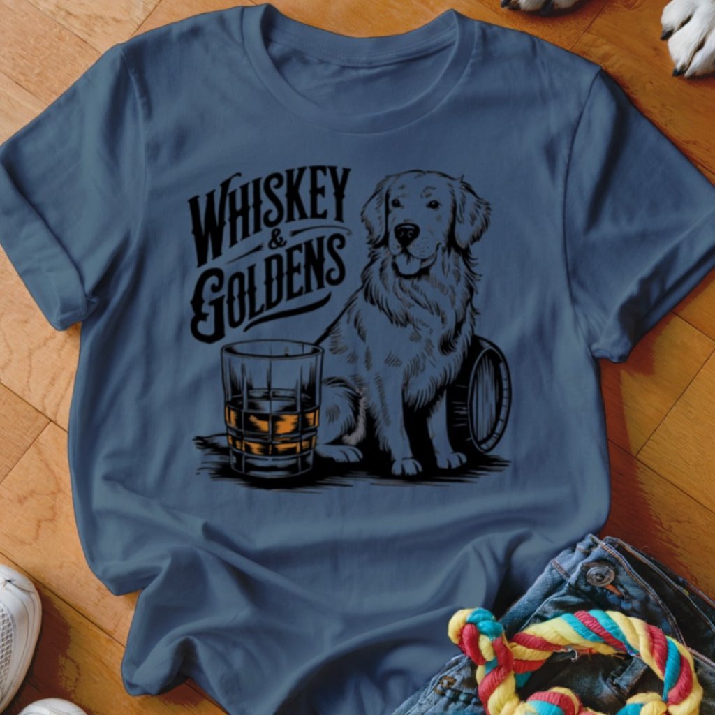 Whiskey & Goldens Shirt - The Pawsitive Initiative