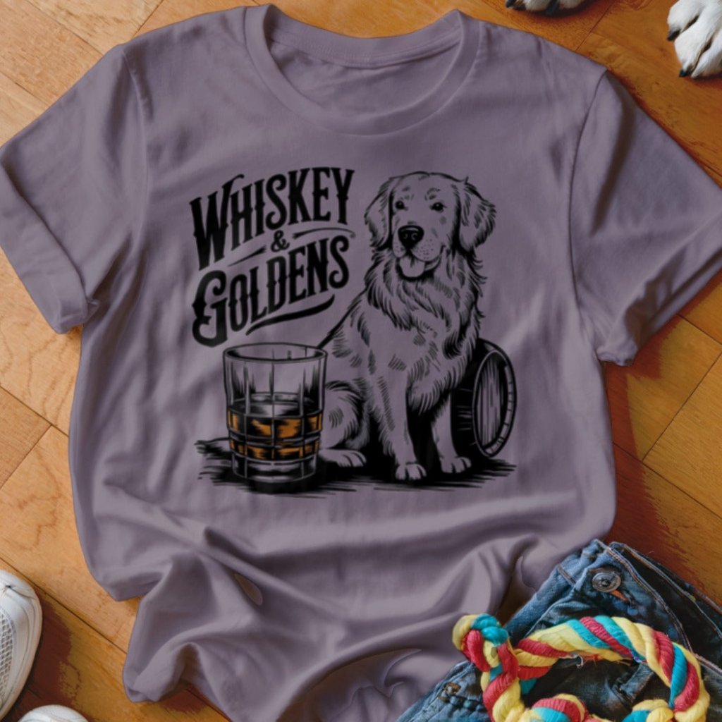Whiskey & Goldens Shirt - The Pawsitive Initiative