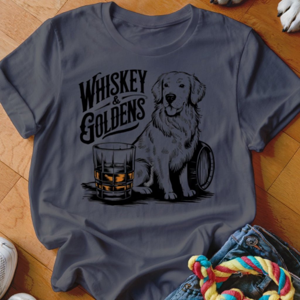 Whiskey & Goldens Shirt - The Pawsitive Initiative