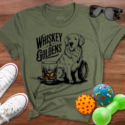 Whiskey & Goldens Shirt - The Pawsitive Initiative