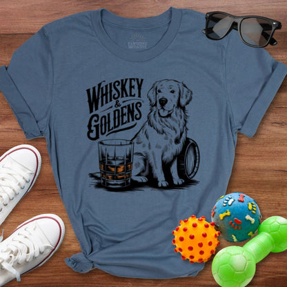 Whiskey & Goldens Shirt - The Pawsitive Initiative