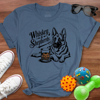 Whiskey & Shepherds Shirt - The Pawsitive Initiative