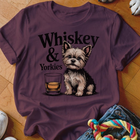 Whiskey & Yorkies Shirt - The Pawsitive Initiative