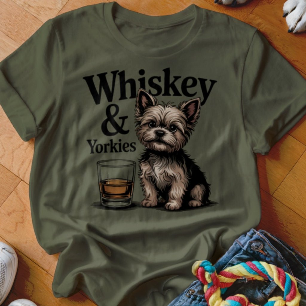 Whiskey & Yorkies Shirt - The Pawsitive Initiative