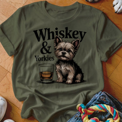 Whiskey & Yorkies Shirt - The Pawsitive Initiative