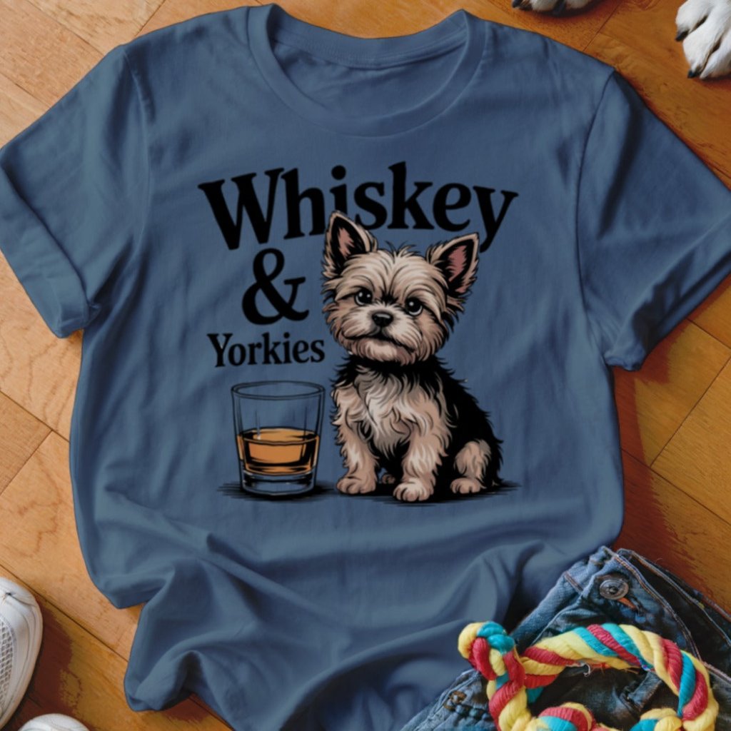 Whiskey & Yorkies Shirt - The Pawsitive Initiative
