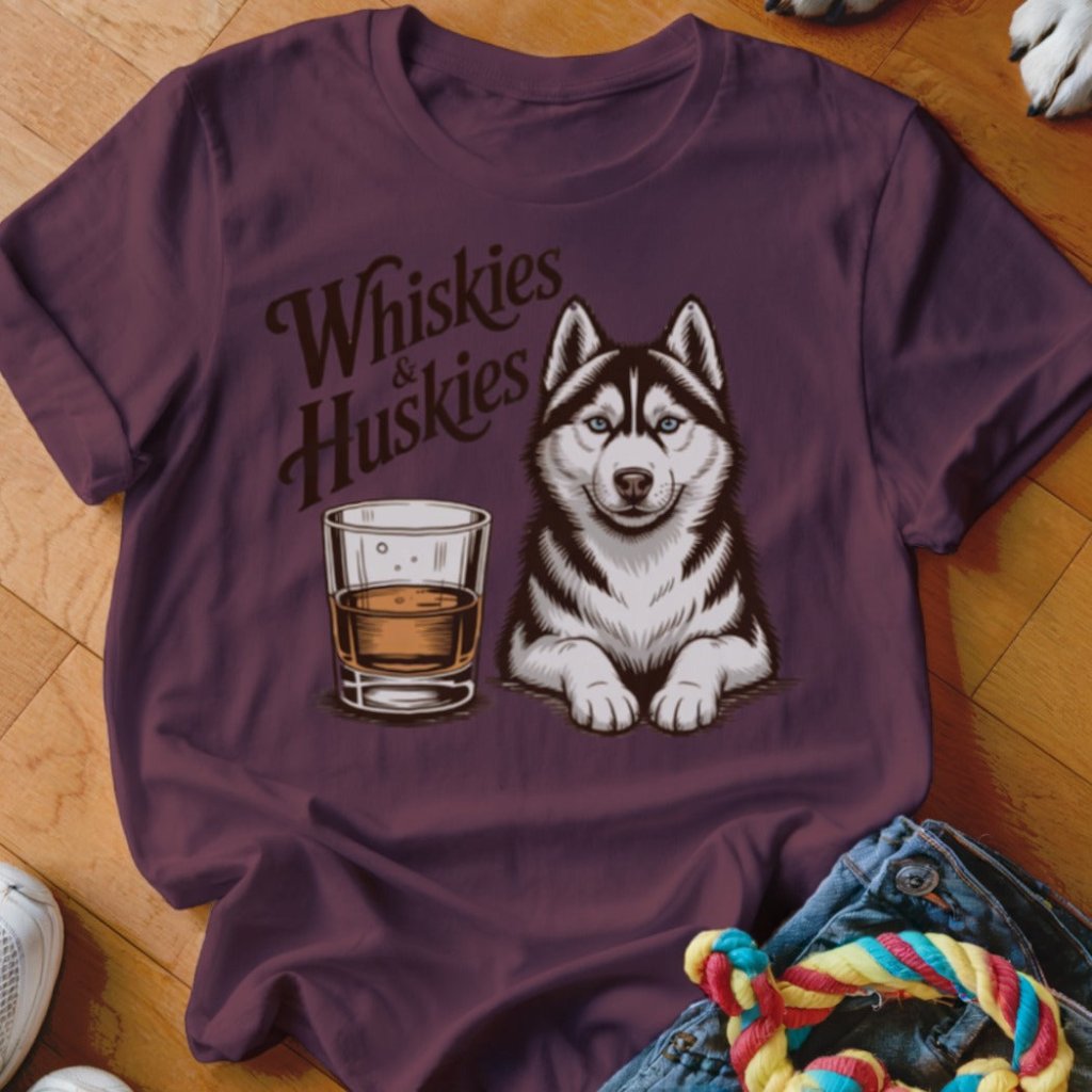 Whiskies & Huskies Shirt - The Pawsitive Initiative