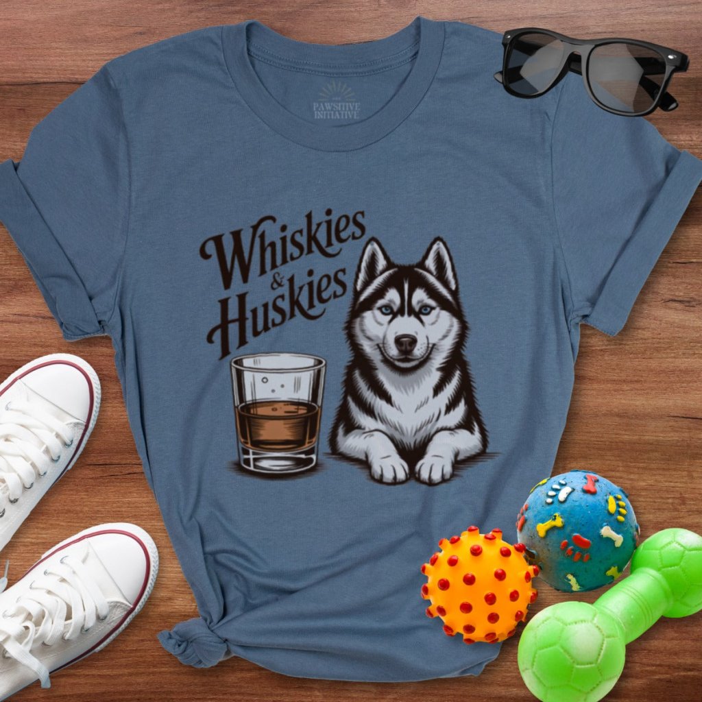 Whiskies & Huskies Shirt - The Pawsitive Initiative