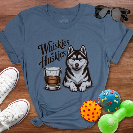 Whiskies & Huskies Shirt - The Pawsitive Initiative