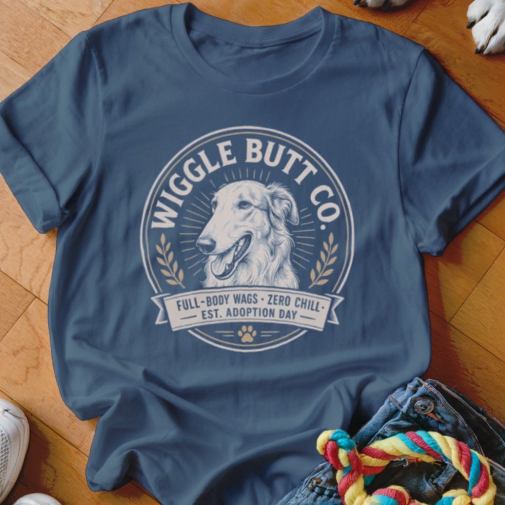 Wiggle Butt Co Borzoi Shirt - The Pawsitive Initiative