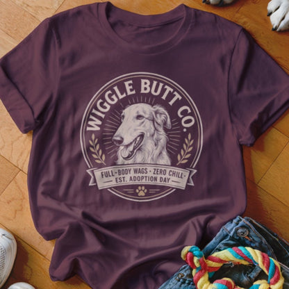 Wiggle Butt Co Borzoi Shirt - The Pawsitive Initiative