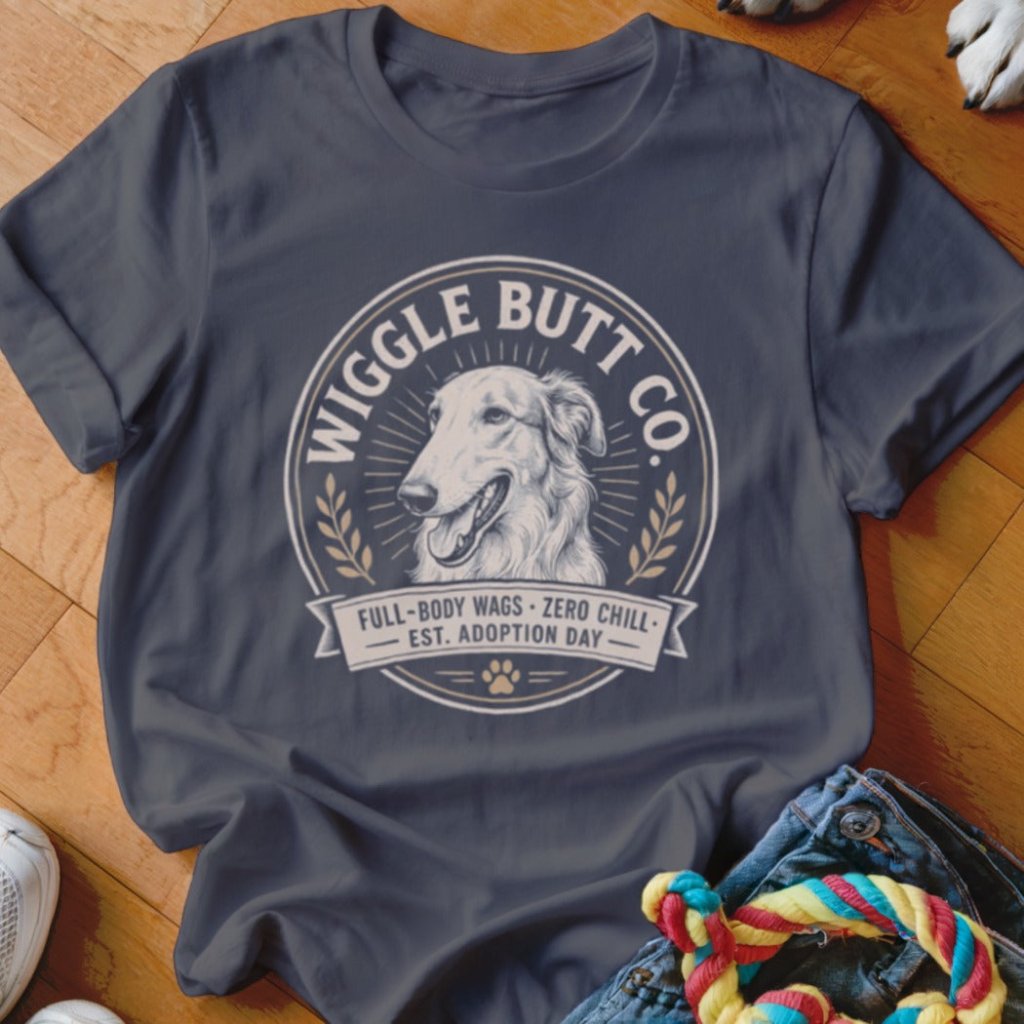 Wiggle Butt Co Borzoi Shirt - The Pawsitive Initiative