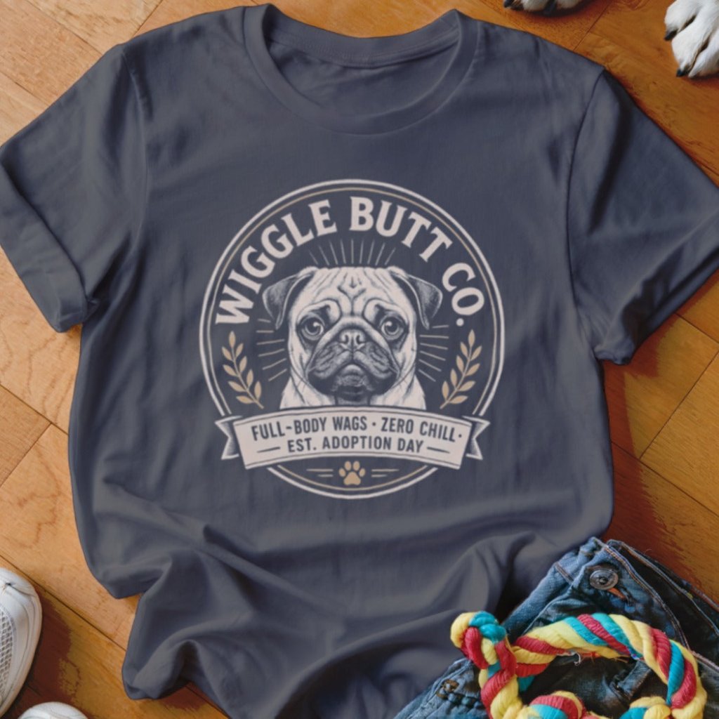 Wiggle Butt Co Pug Shirt - The Pawsitive Initiative