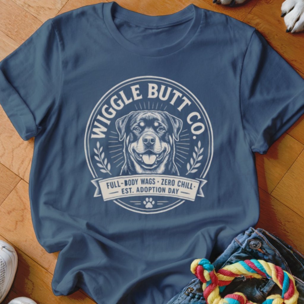 Wiggle Butt Co Rottweiler Shirt - The Pawsitive Initiative