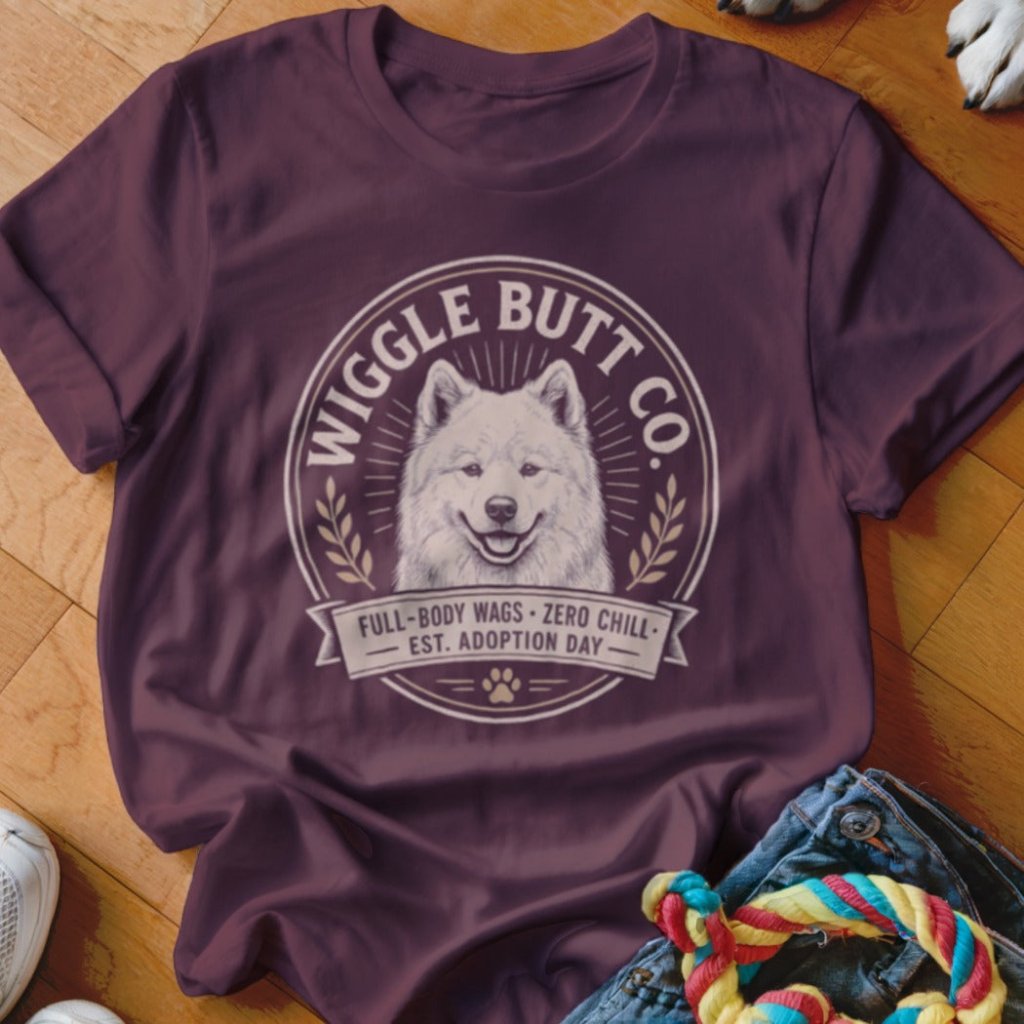 Wiggle Butt Co Samoyed Shirt - The Pawsitive Initiative